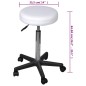 vidaXL Taburetes de oficina 2 uds cuero sintético blanco vidaXL Taburetes de oficina 2 uds cuero sintético blanco