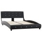 vidaXL Cama con colchón cuero sintético negro 120x200 cm vidaXL Cama con colchón cuero sintético negro 120x200 cm