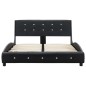vidaXL Cama con colchón cuero sintético negro 120x200 cm vidaXL Cama con colchón cuero sintético negro 120x200 cm