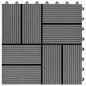 vidaXL Baldosas de porche de WPC 30x30 cm 2 m² gris 22 unidades vidaXL Baldosas de porche de WPC 30x30 cm 2 m² gris 22 unidades