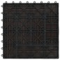 vidaXL Baldosas de porche WPC 30x30 cm 2 m² marrón oscuro 22 unidades vidaXL Baldosas de porche WPC 30x30 cm 2 m² marrón oscuro 22 unidades