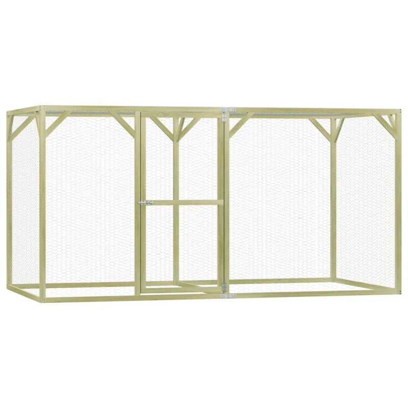vidaXL Gallinero de madera de pino impregnada 1,5x3x1,5 m vidaXL Gallinero de madera de pino impregnada 1,5x3x1,5 m