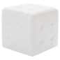 vidaXL Puf 2 unidades cuero sintético blanco 30x30x30 cm