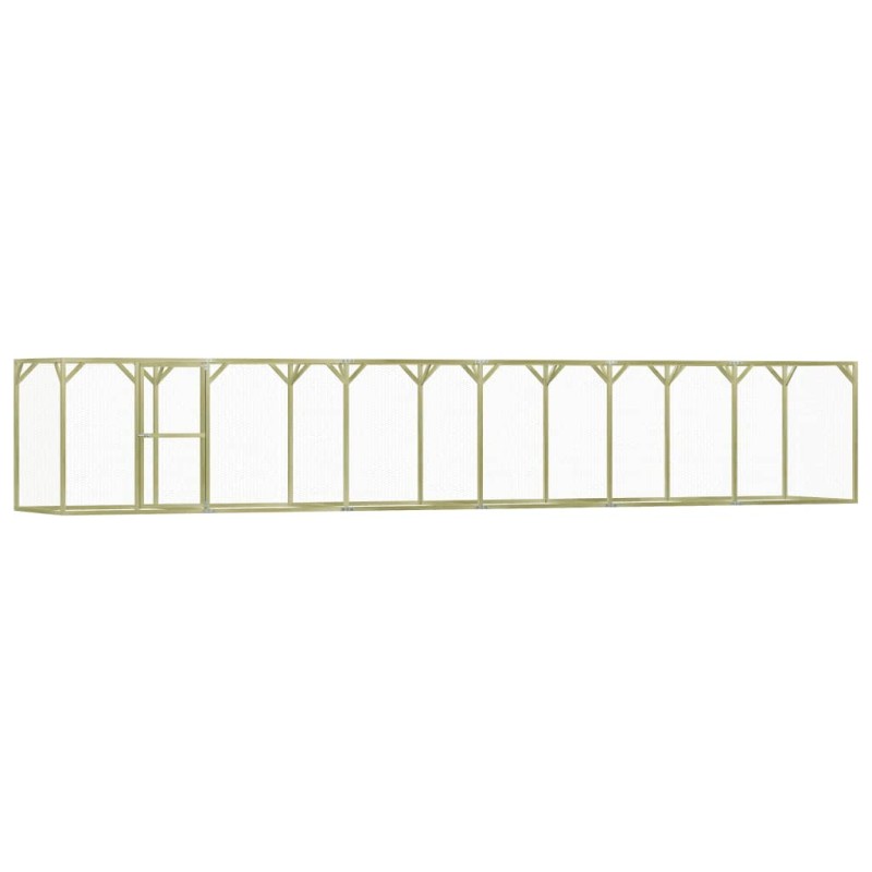 vidaXL Gallinero de madera de pino impregnada 1,5x9x1,5 m vidaXL Gallinero de madera de pino impregnada 1,5x9x1,5 m