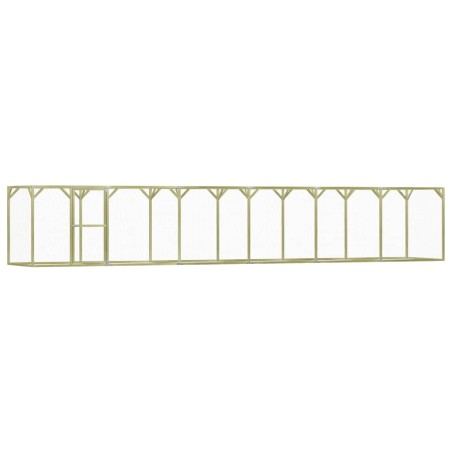 vidaXL Gallinero de madera de pino impregnada 1,5x9x1,5 m
