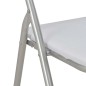 vidaXL Sillas de comedor plegables 4 unidades cuero sintético blanco vidaXL Sillas de comedor plegables 4 unidades cuero sintético blanco