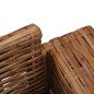 vidaXL Juego de sofás con cojines 3 piezas de ratán natural vidaXL Juego de sofás con cojines 3 piezas de ratán natural