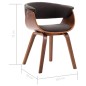 vidaXL Sillas de comedor 4 unidades de madera curvada y tela gris vidaXL Sillas de comedor 4 unidades de madera curvada y tela gris
