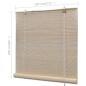 vidaXL Estor enrollable de bambú natural 2 unidades 120x160 cm vidaXL Estor enrollable de bambú natural 2 unidades 120x160 cm