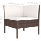vidaXL Set muebles de jardín 14 pzas y cojines ratán sintético marrón vidaXL Set muebles de jardín 14 pzas y cojines ratán sintético marrón