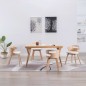 vidaXL Sillas de comedor 4 uds madera curvada y cuero sintético crema vidaXL Sillas de comedor 4 uds madera curvada y cuero sintético crema