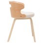vidaXL Sillas de comedor 4 uds madera curvada y cuero sintético crema vidaXL Sillas de comedor 4 uds madera curvada y cuero sintético crema