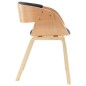 vidaXL Sillas de comedor 2 uds madera curvada y cuero sintético negro vidaXL Sillas de comedor 2 uds madera curvada y cuero sintético negro
