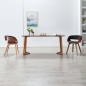 vidaXL Sillas de comedor 2 unidades madera curvada y tela gris vidaXL Sillas de comedor 2 unidades madera curvada y tela gris
