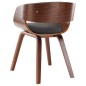 vidaXL Sillas de comedor 2 unidades madera curvada y tela gris vidaXL Sillas de comedor 2 unidades madera curvada y tela gris