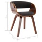 vidaXL Sillas de comedor 2 unidades madera curvada y tela gris vidaXL Sillas de comedor 2 unidades madera curvada y tela gris