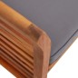 vidaXL Set comedor de jardín 3 pzas y cojines madera maciza de acacia vidaXL Set comedor de jardín 3 pzas y cojines madera maciza de acacia