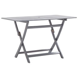 vidaXL Juego de comedor de jardín 7 pzas madera maciza de acacia gris