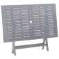 vidaXL Juego de comedor de jardín 7 pzas madera maciza de acacia gris vidaXL Juego de comedor de jardín 7 pzas madera maciza de acacia gris