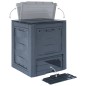 vidaXL Compostadores de jardín 3 unidades gris 780 L 60x60x73 cm vidaXL Compostadores de jardín 3 unidades gris 780 L 60x60x73 cm