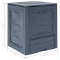 vidaXL Compostadores de jardín 3 unidades gris 780 L 60x60x73 cm vidaXL Compostadores de jardín 3 unidades gris 780 L 60x60x73 cm