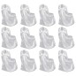 vidaXL Funda de silla para banquete de boda 12 unidades blanco vidaXL Funda de silla para banquete de boda 12 unidades blanco