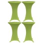 vidaXL Funda elástica para mesa 4 unidades 80 cm verde vidaXL Funda elástica para mesa 4 unidades 80 cm verde