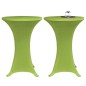 vidaXL Funda elástica para mesa 4 unidades 80 cm verde vidaXL Funda elástica para mesa 4 unidades 80 cm verde