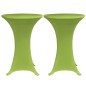 vidaXL Funda elástica para mesa 4 unidades 80 cm verde vidaXL Funda elástica para mesa 4 unidades 80 cm verde