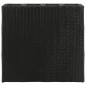 vidaXL Jardinera alta con 4 macetas 2 uds ratán sintético negro vidaXL Jardinera alta con 4 macetas 2 uds ratán sintético negro