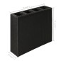 vidaXL Jardinera alta con 4 macetas 2 uds ratán sintético negro vidaXL Jardinera alta con 4 macetas 2 uds ratán sintético negro