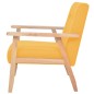 vidaXL Juego de sofás de 3 piezas tela amarillo vidaXL Juego de sofás de 3 piezas tela amarillo