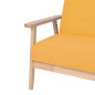 vidaXL Juego de sofás de 3 piezas tela amarillo vidaXL Juego de sofás de 3 piezas tela amarillo