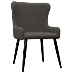vidaXL Sillas de comedor 6 unidades terciopelo gris