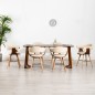 vidaXL Sillas de comedor 6 uds cuero sintético y madera curvada crema vidaXL Sillas de comedor 6 uds cuero sintético y madera curvada crema