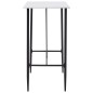 vidaXL Juego de mesa alta y taburetes 5 piezas plástico gris vidaXL Juego de mesa alta y taburetes 5 piezas plástico gris