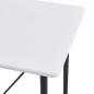 vidaXL Juego de mesa alta y taburetes 5 piezas plástico gris vidaXL Juego de mesa alta y taburetes 5 piezas plástico gris