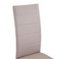 vidaXL Sillas voladizas de comedor 2 uds cuero sintético capuchino vidaXL Sillas voladizas de comedor 2 uds cuero sintético capuchino