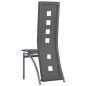 vidaXL Sillas de comedor 2 unidades cuero sintético gris vidaXL Sillas de comedor 2 unidades cuero sintético gris