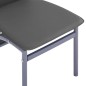 vidaXL Sillas de comedor 2 unidades cuero sintético gris vidaXL Sillas de comedor 2 unidades cuero sintético gris