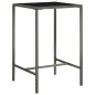 vidaXL Set de muebles bar jardín 3 pzas y cojines ratán sintético gris vidaXL Set de muebles bar jardín 3 pzas y cojines ratán sintético gris