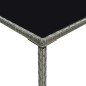 vidaXL Set de muebles bar jardín 3 pzas y cojines ratán sintético gris vidaXL Set de muebles bar jardín 3 pzas y cojines ratán sintético gris
