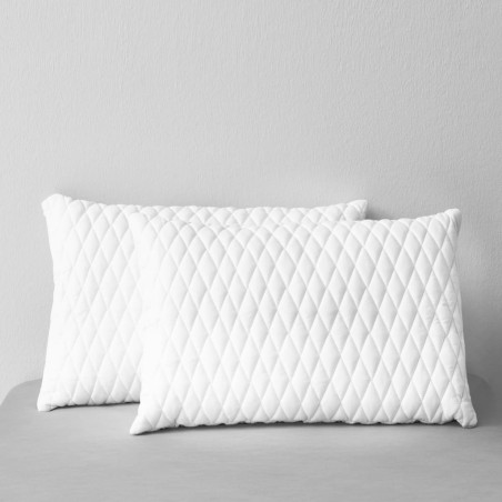 vidaXL Almohadas 2 unidades de espuma viscoelástica 60x40x14 cm
