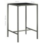 vidaXL Set de muebles bar jardín 3 pzas y cojines ratán sintético gris vidaXL Set de muebles bar jardín 3 pzas y cojines ratán sintético gris