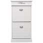 vidaXL Mueble zapatero de madera de Paulownia blanco 50x28x98 cm vidaXL Mueble zapatero de madera de Paulownia blanco 50x28x98 cm