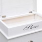 vidaXL Mueble zapatero de madera de Paulownia blanco 50x28x98 cm vidaXL Mueble zapatero de madera de Paulownia blanco 50x28x98 cm