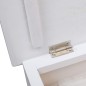 vidaXL Mueble zapatero de madera de Paulownia blanco 50x28x98 cm vidaXL Mueble zapatero de madera de Paulownia blanco 50x28x98 cm