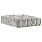 vidaXL Puf modular de tela de rayas grises vidaXL Puf modular de tela de rayas grises