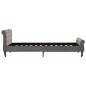 vidaXL Estructura de cama de terciopelo gris 100x200 cm vidaXL Estructura de cama de terciopelo gris 100x200 cm
