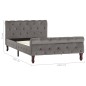 vidaXL Estructura de cama de terciopelo gris 100x200 cm vidaXL Estructura de cama de terciopelo gris 100x200 cm
